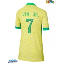 Brasil Vinicius Junior #7 Hjemmedrakt Dame Copa America 2024 Kortermet